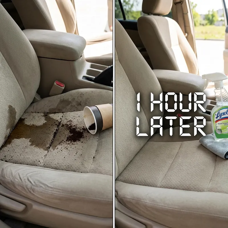 車内の汚れと解決後の対比